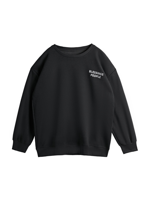 Herren-Sweatshirt mit Mondform-Print-1