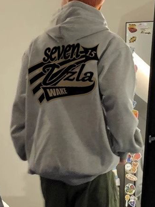 Übergroßer Hip-Pop-Letter-Print-Hoodie für Herren-1